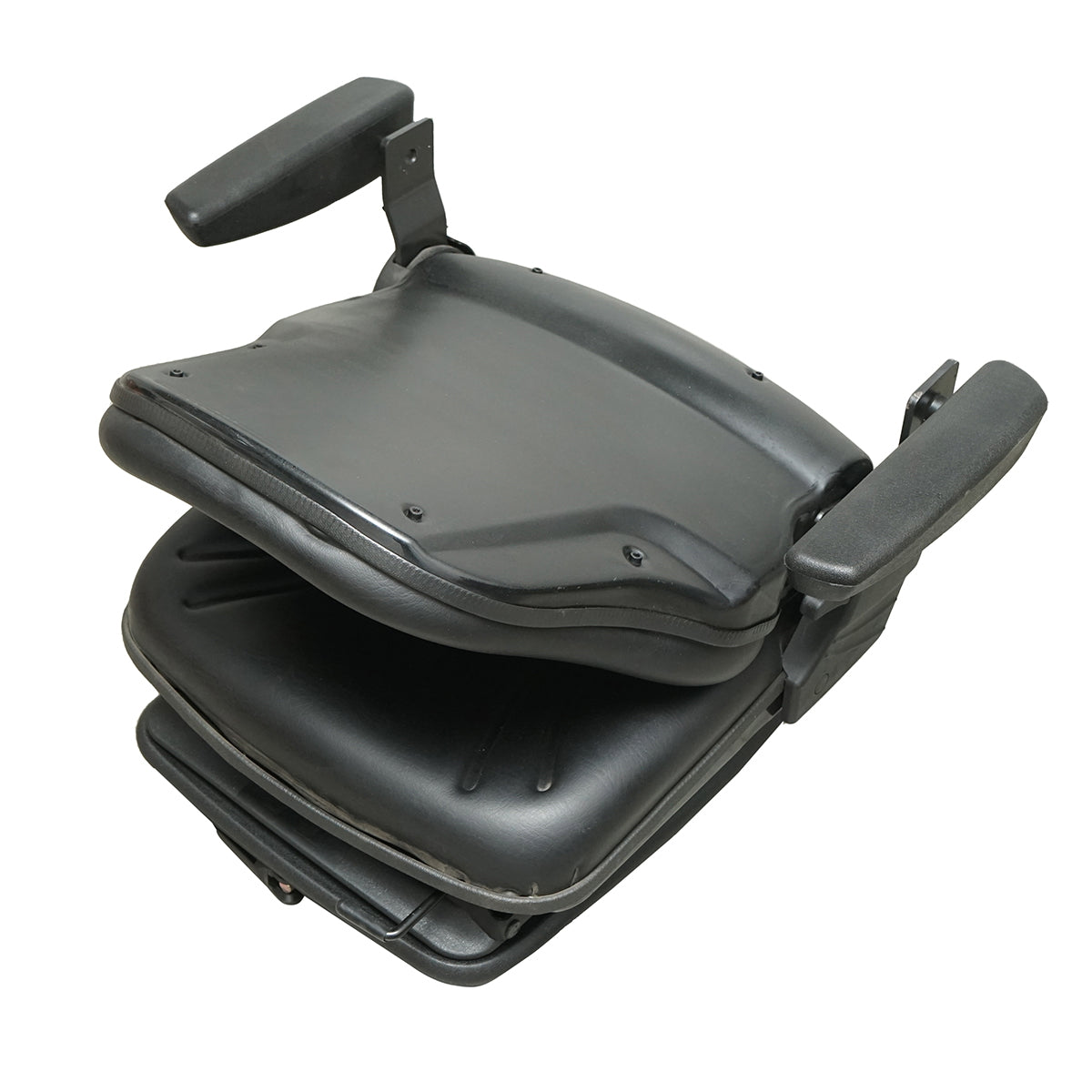Universal seat with seat belt and armrests, mechanical suspension for tractors and industrial machines, forklift