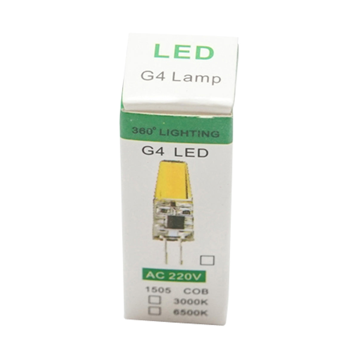 LED SMD T3 mini G4 6W 1505 COB AC/DC 220V 360-degree beam angle