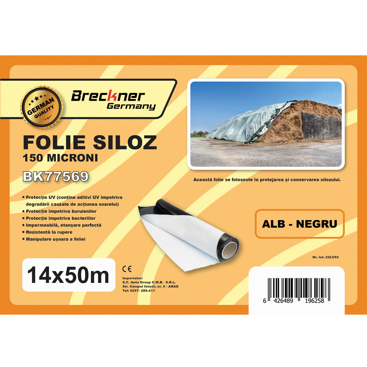 Silo film 14x50m 150 microns Breckner Germany