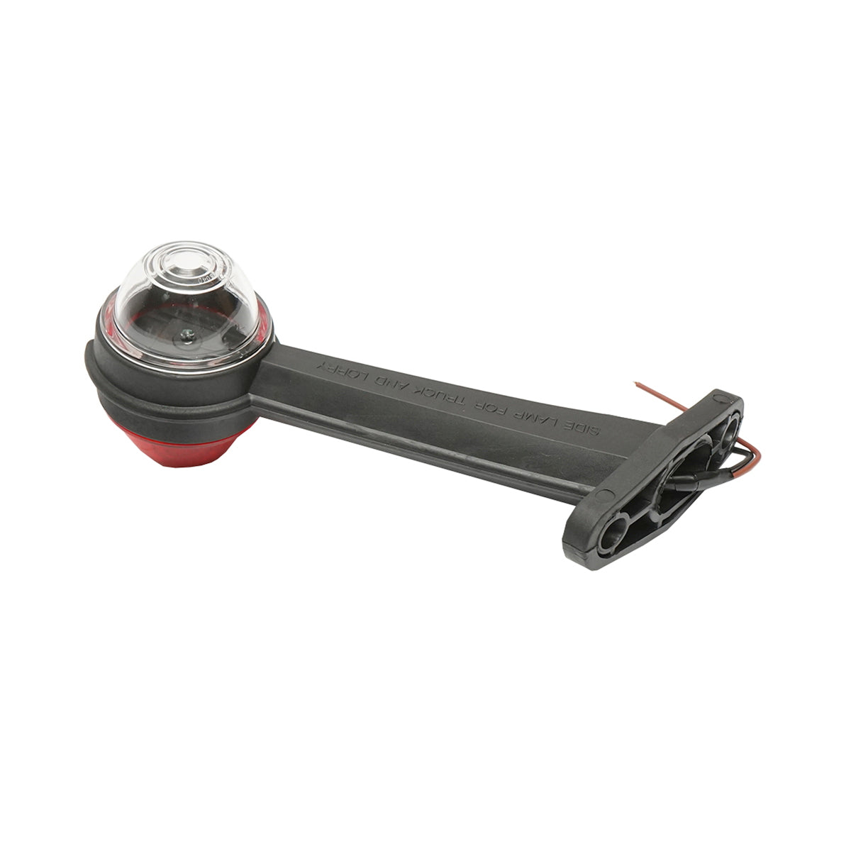 Side marker lights with LED 24V, red-white, hard PVC /set