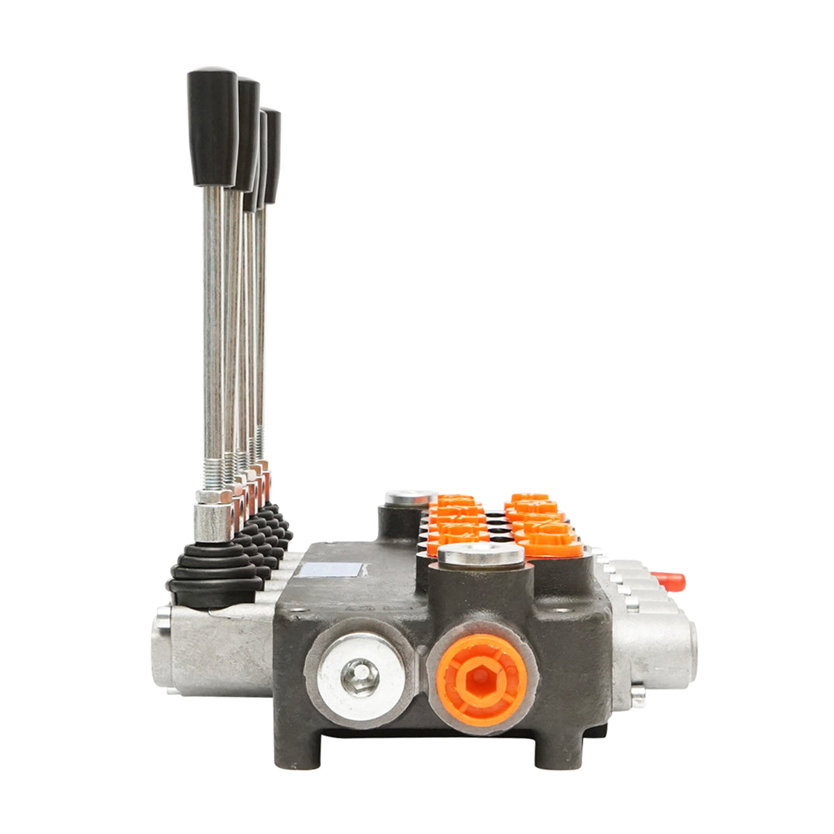 Hydraulic distributor with 6 levers included, flow rate 80L/min, 15 /+80 Breckner Germany