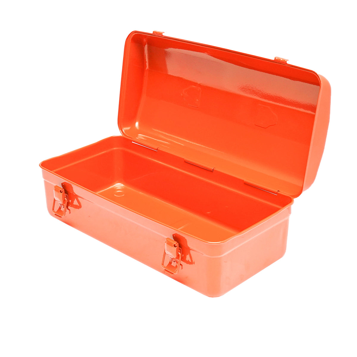 Orange metal tool box 430x200x160mm Breckner Germany