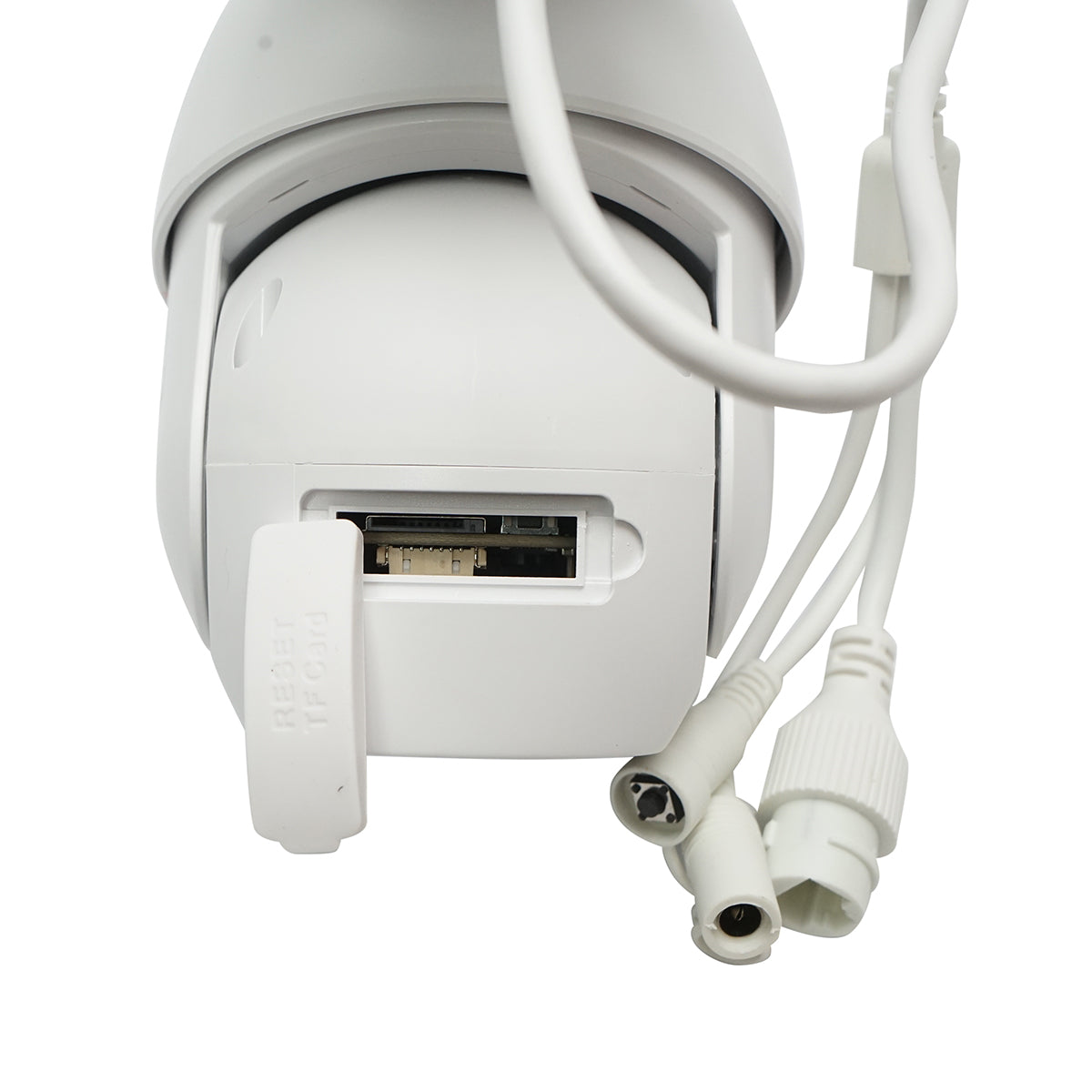 8 MP surveillance camera, WIFI 2.4GHz, 360-degree PTZ rotation with motion sensor, alarm, human detection, night vision, and IPC360 Home application.