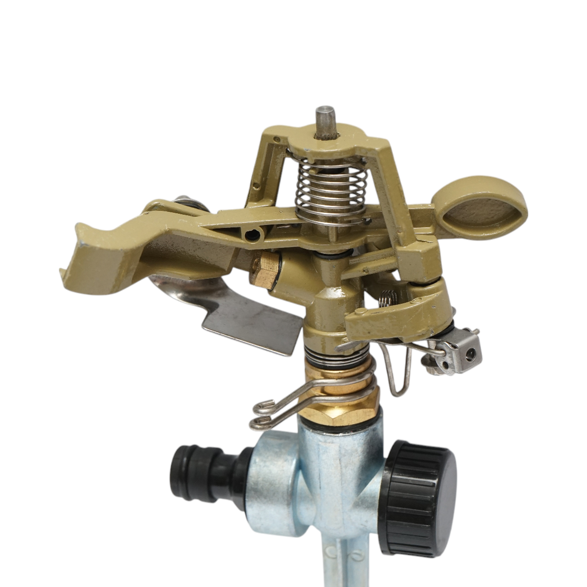 Metallic pivoting sprinkler with impulse 1/2