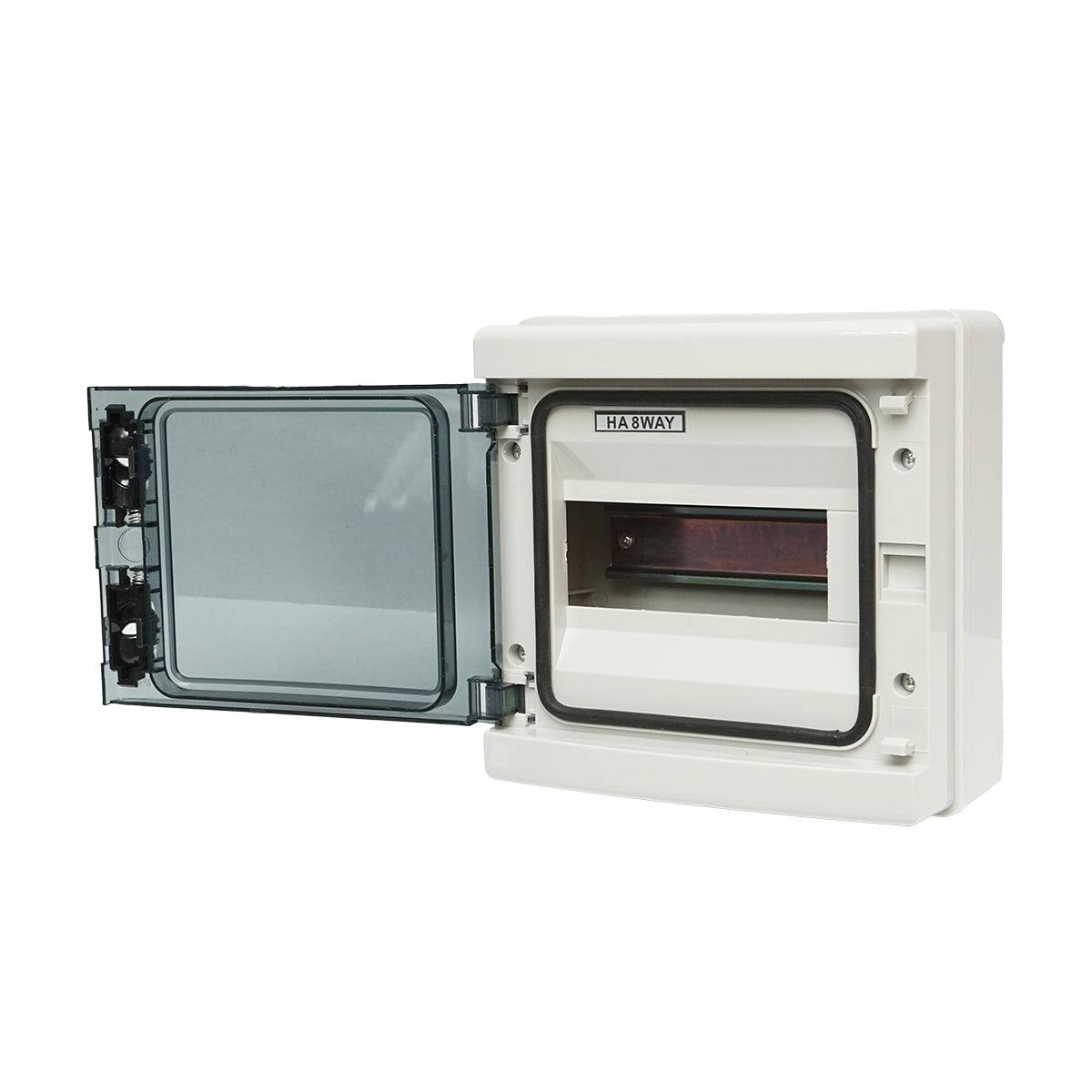 Safety switchboard applied 1 row, 8 modules 215x210x100mm IP65 Breckner Germany