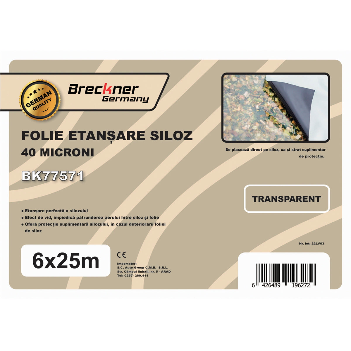 Silo film 6x25m 40 microns Breckner Germany