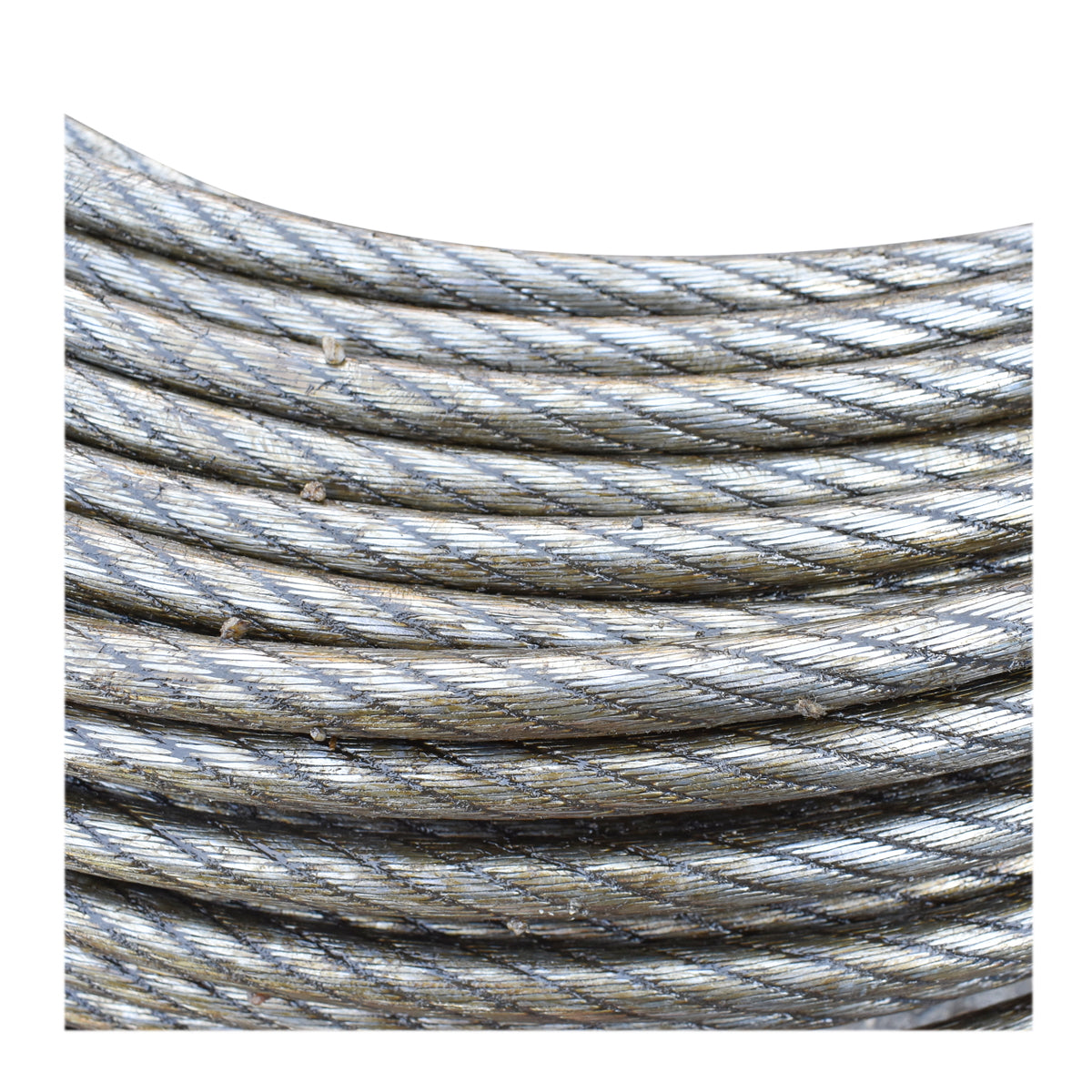 Steel winch cable 6x25, Ø 13mm with metal core 100m/roll beaten 0.95kg/1m