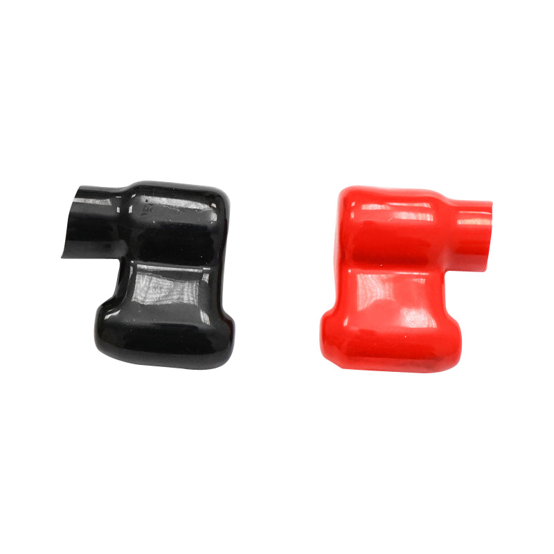 Battery terminal set with HD++ clamp, red and black rubber protection, Breckner Germany