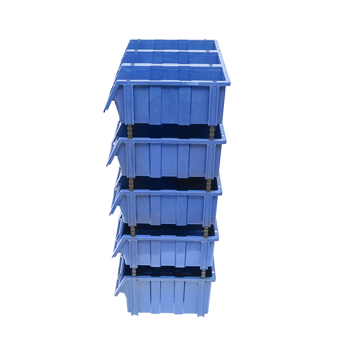 Stand with 13 storage/organization boxes, blue plastic box, 510x400x1000mm
