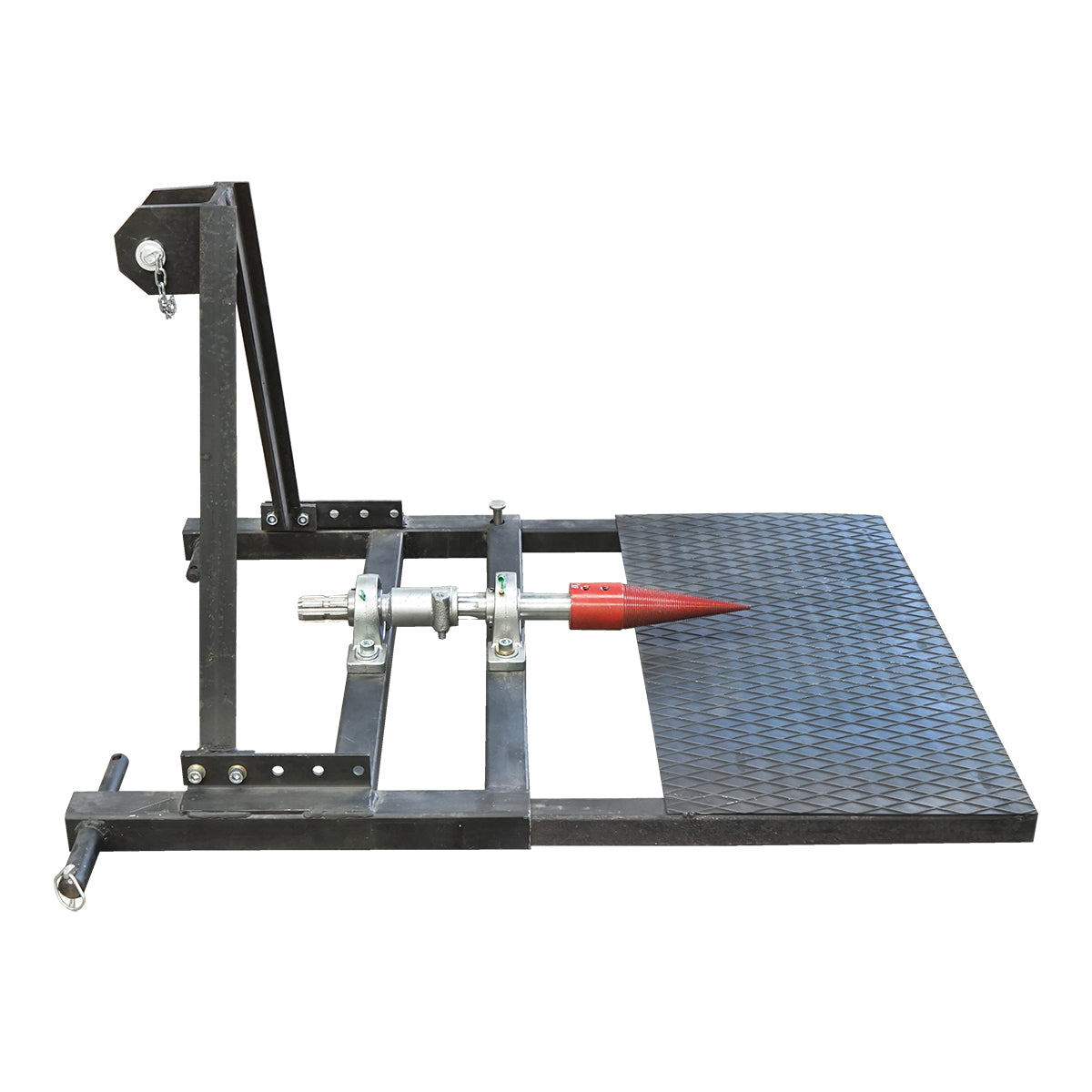 Wood splitter for tractor PTO shaft with 2 included conical chisels