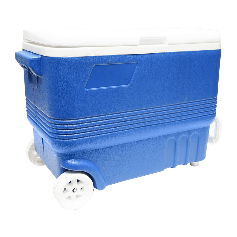 45L blue picnic freezer with wheels 610x330x440mm Breckner Germany