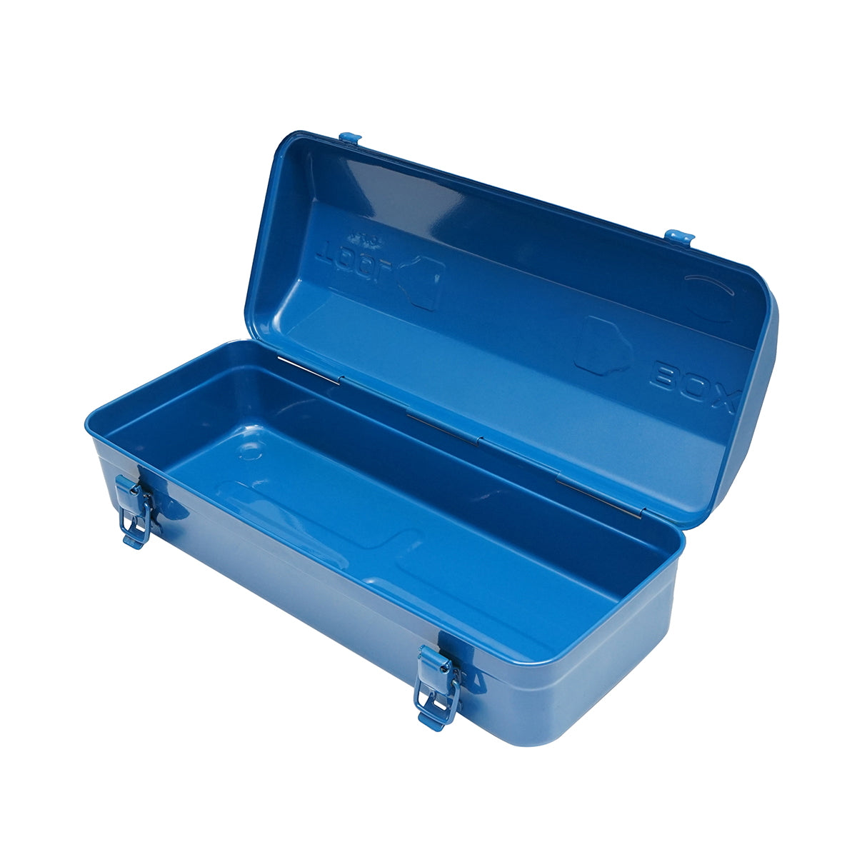 Blue metal tool box 420x170x120mm Breckner Germany