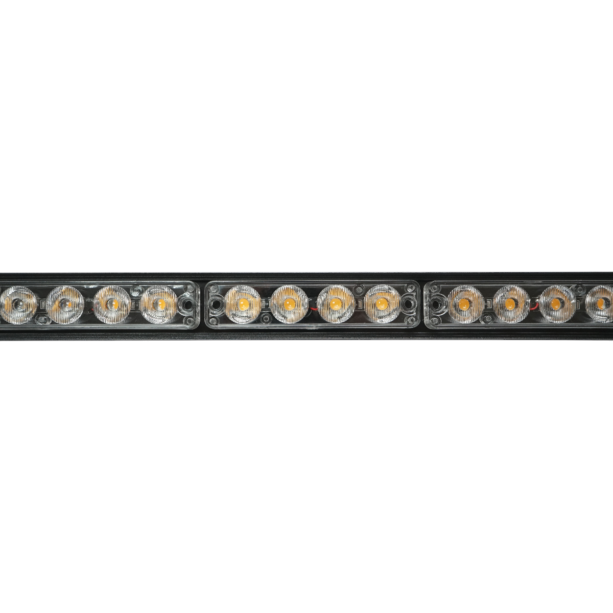 12V strobe LED bar, 32W, 5 colors, aluminum housing 860x80x30mm