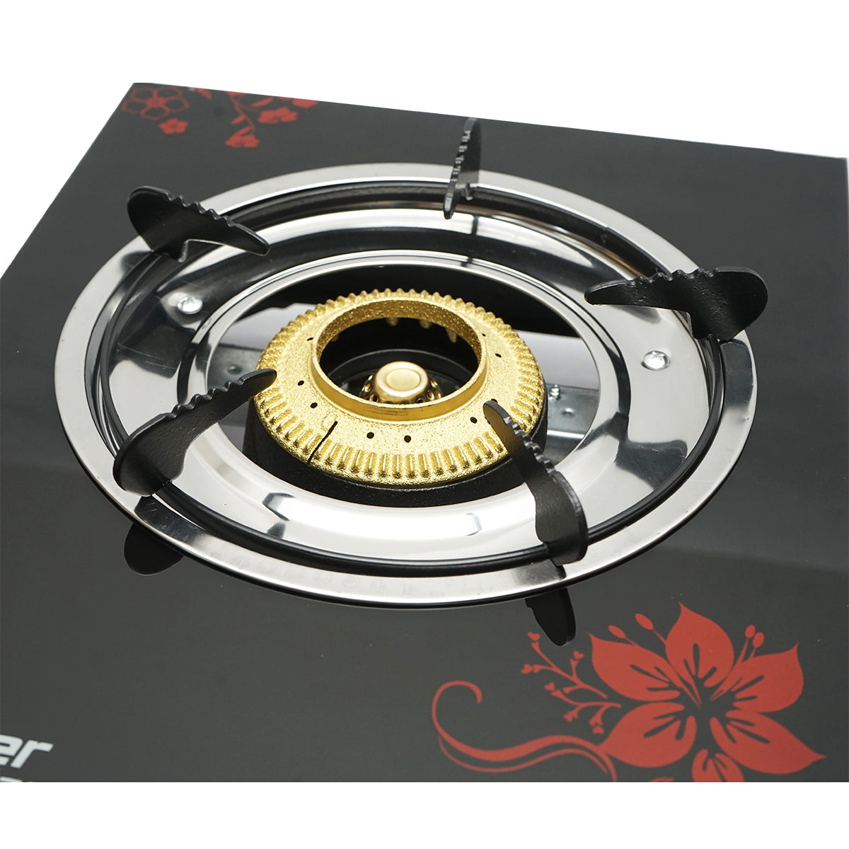 Hob, with a 3KW cast iron burner, tempered glass 400x300x90mm Breckner Germany