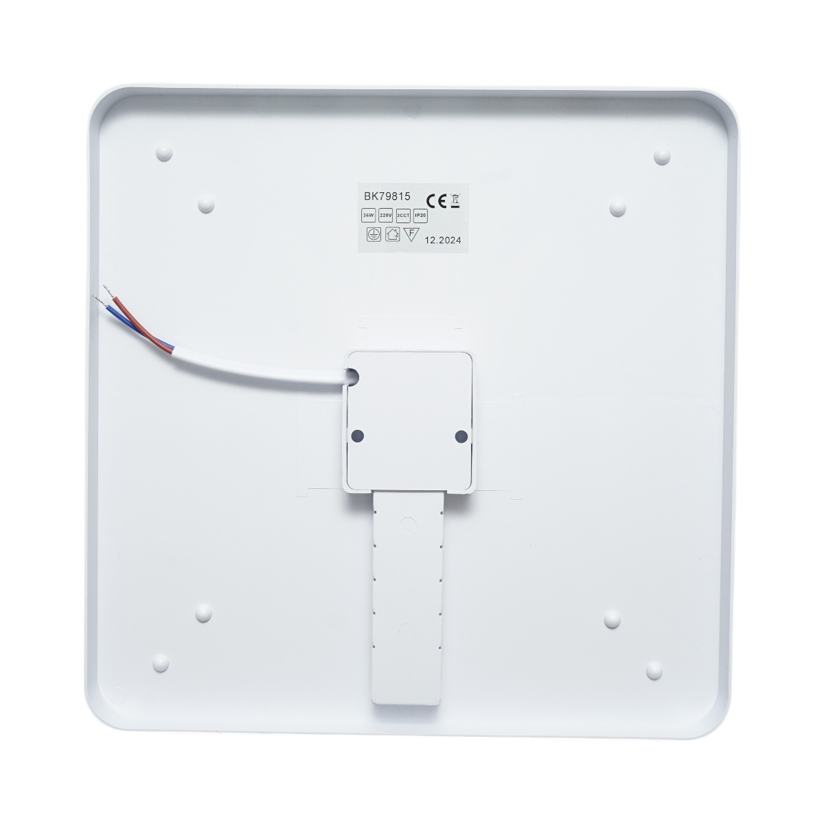 LED ceiling light 36W, 220V, adjustable light 3CCT 3000K/4000K/6500K, square body 230x230x40mm IP20