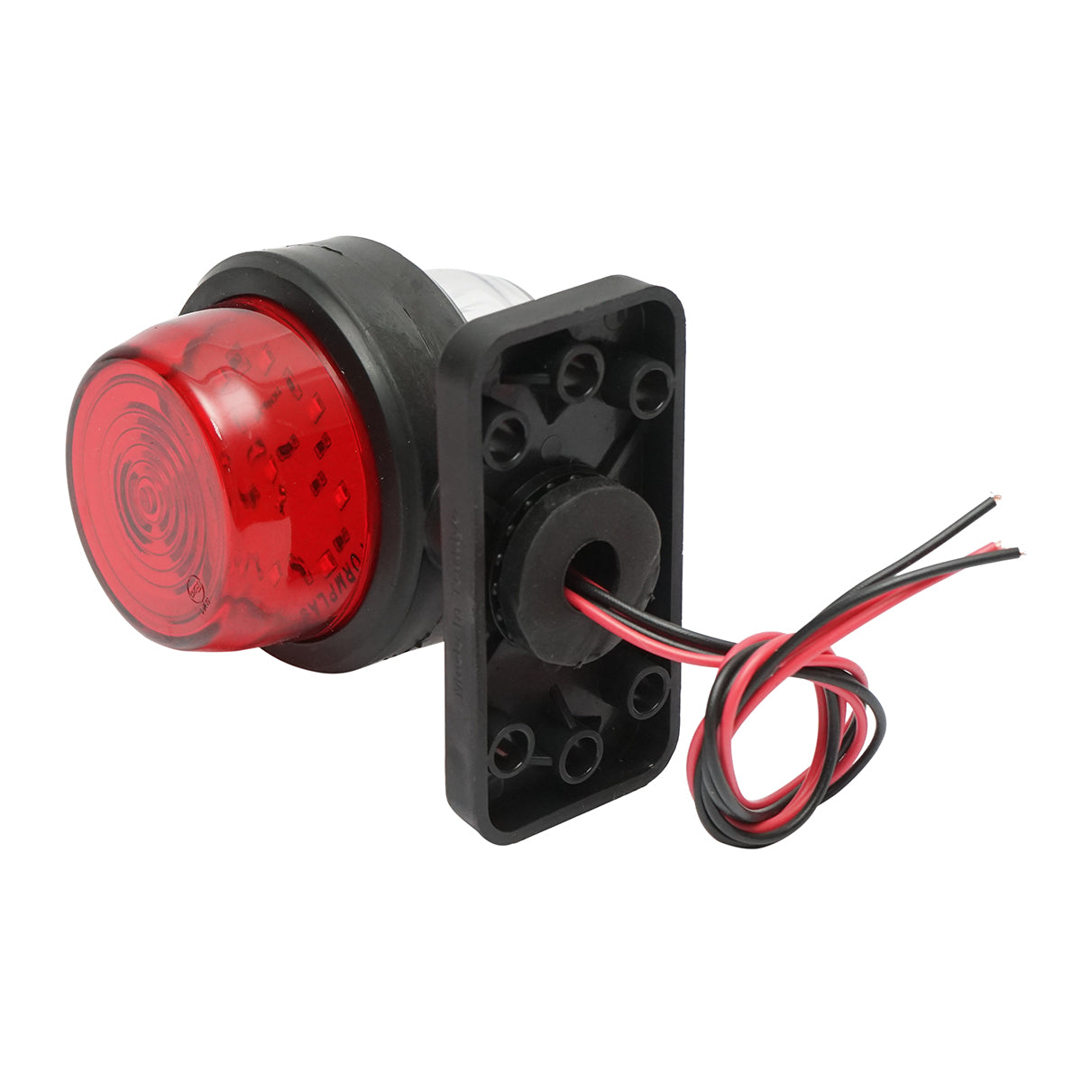 Rotating LED side marker lamp 12-24V, white-red FR0237 Breckner Germany