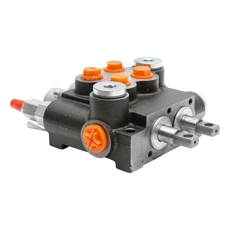 Hydraulic distributor with 2 levers, cable length 2.5m, pressure 250 bar, flow rate 40L/min Breckner Germany