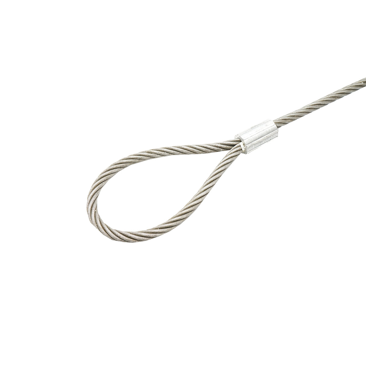 Steel winch cable 6x37 diameter 16mm 4m with 2 eyes and hook