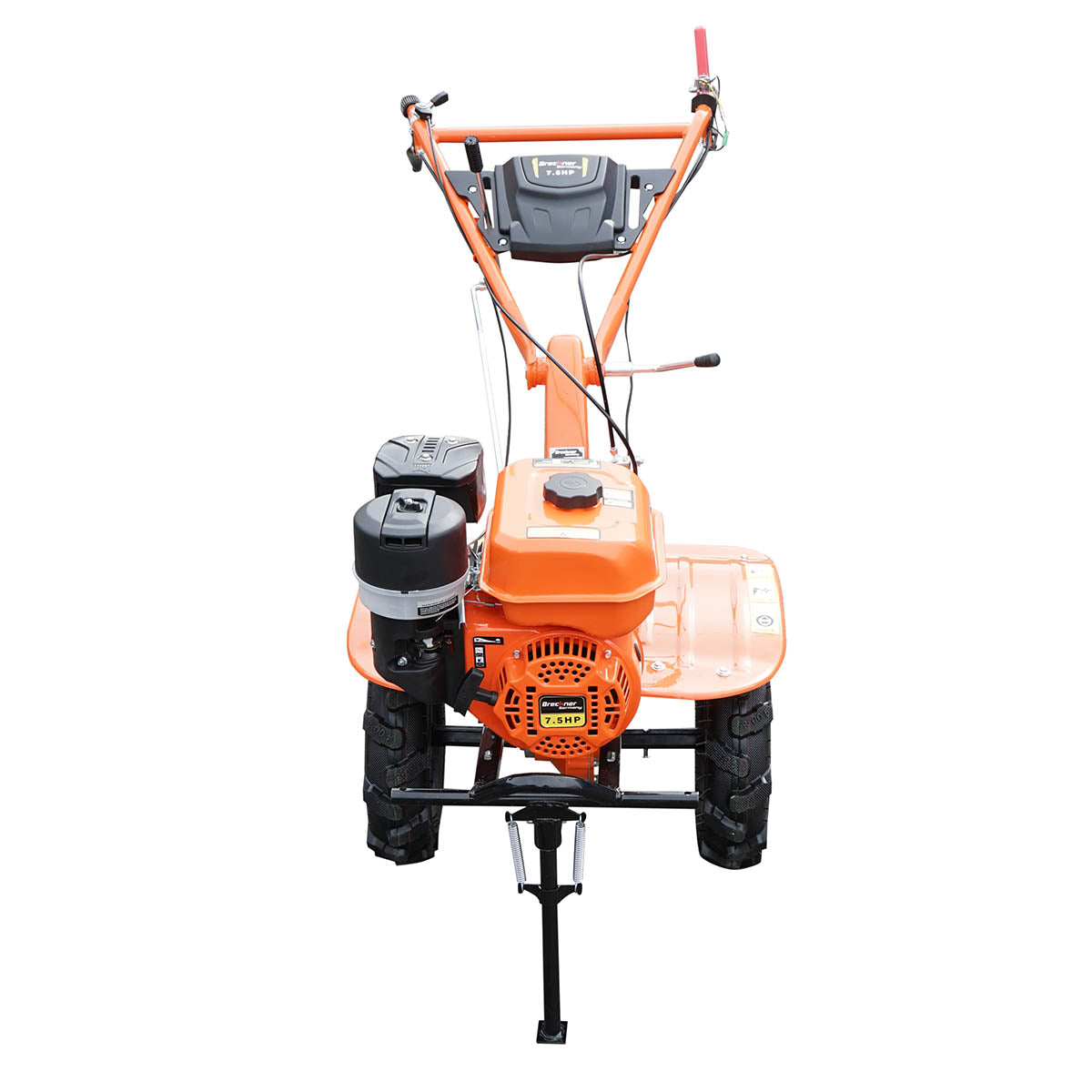 7.5 HP tiller with a mower, 4-stroke gasoline engine, 2+1 speeds, gear transmission, working width 100cm, wheels 4.00-8 Breckner Germany