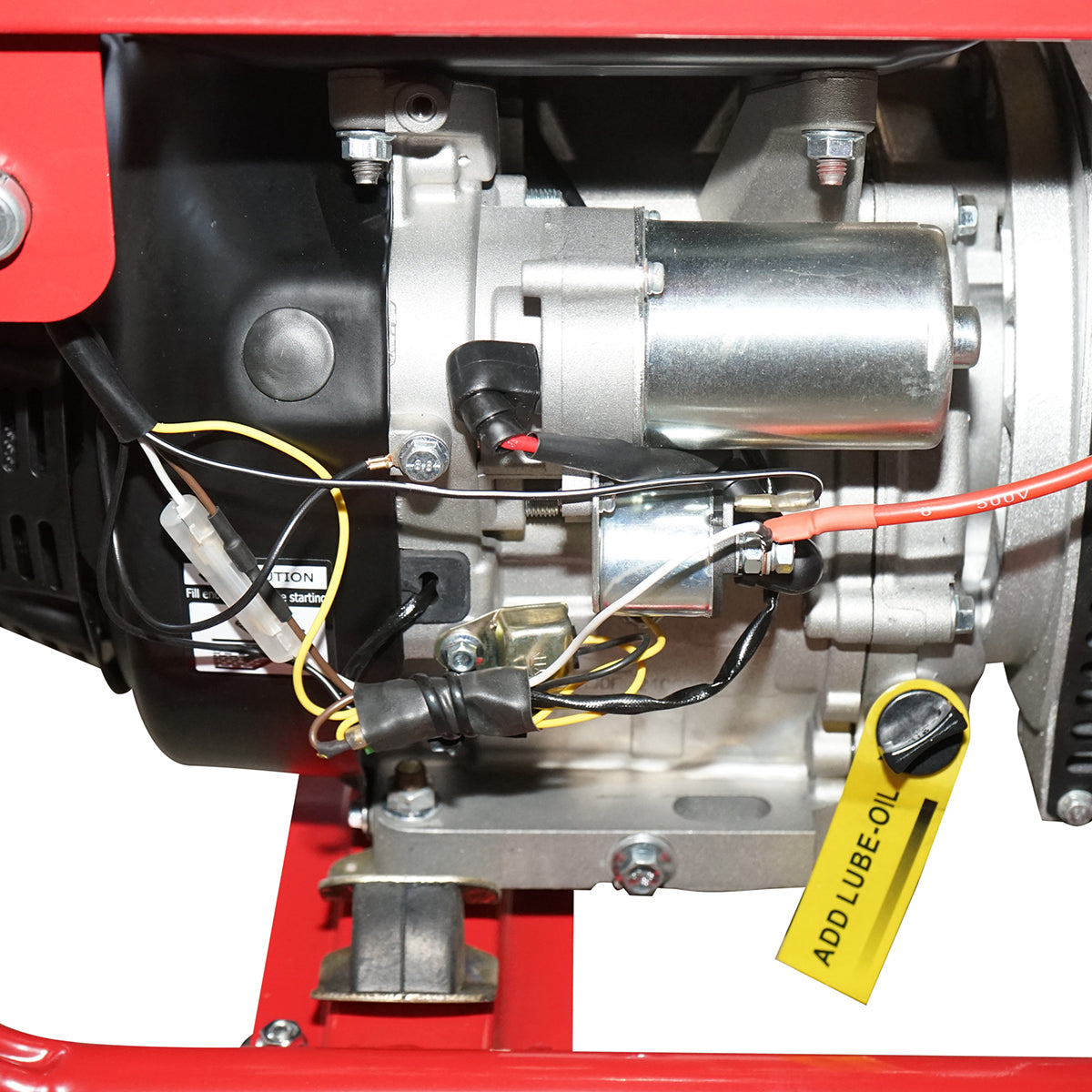 Electric generator and welding machine 200A, 5KW/220V with 15 HP gasoline engine, key start Breckner Germany