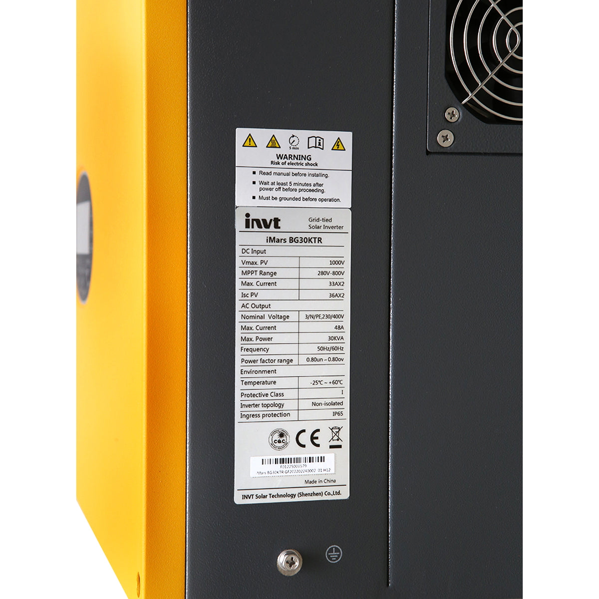 ON-GRID inverter iMARS 30KW BG30KTR INVT three-phase 400V dual MPPT prosumer