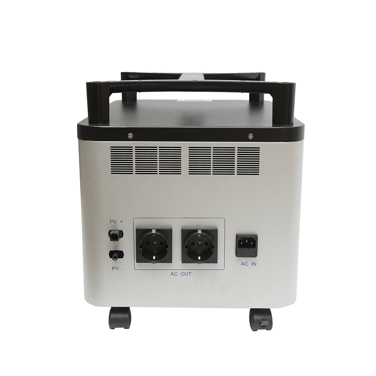 Portable station 2000W with LifePO4 battery 2016Wh, 2 LED bulbs 3W and 200W solar panel