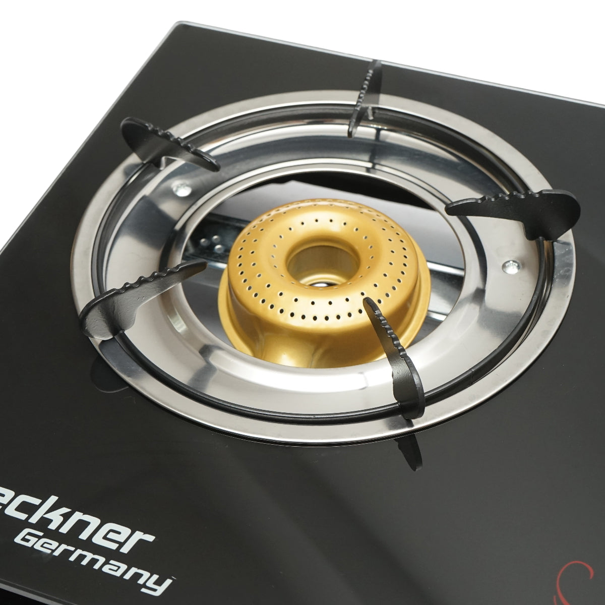 Hob, 3 burner metal stove 2.5KW, tempered glass 700x380x94mm Breckner Germany