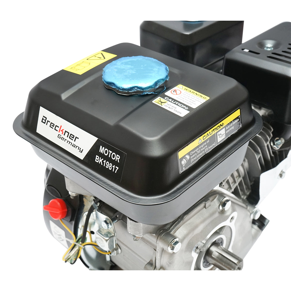 7.5HP gasoline engine, 4-stroke, 25mm notched shaft Breckner Germany