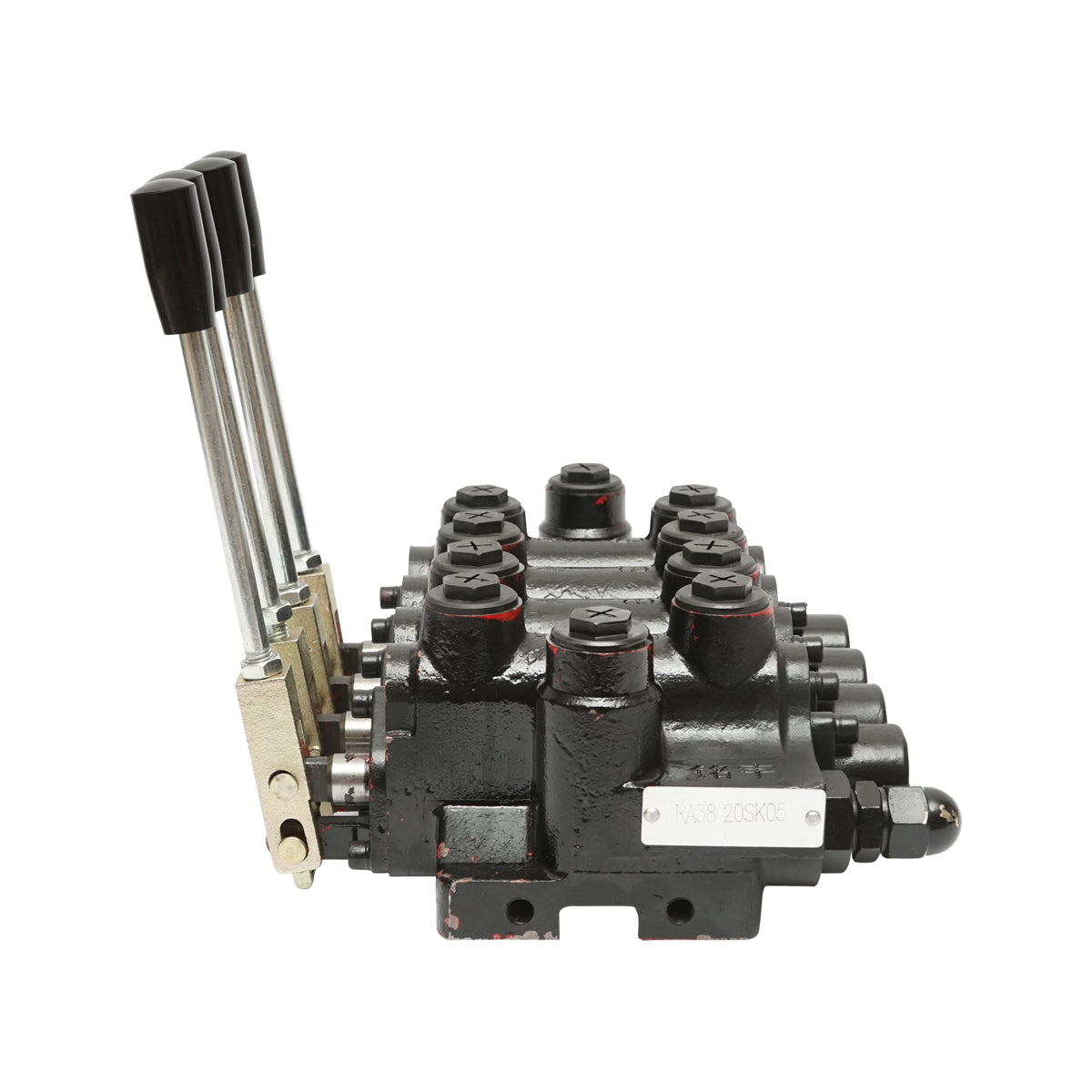 Hydraulic distributor with 4 ways with levers and accessories