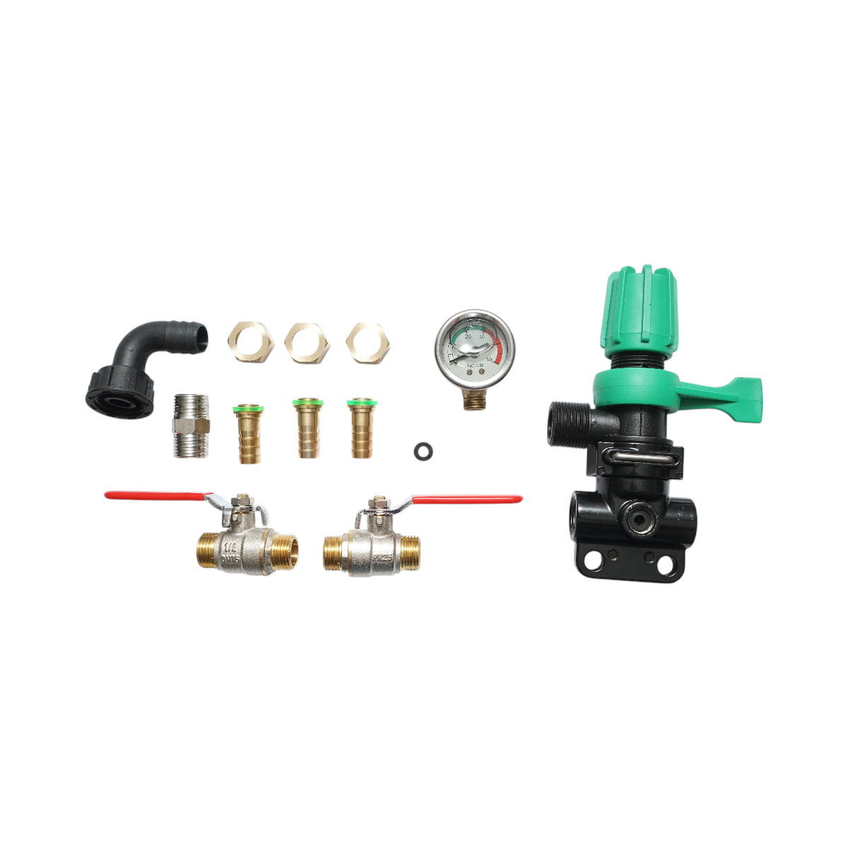 Distributor with 2 horses, glycerin manometer included for herbicide applicator