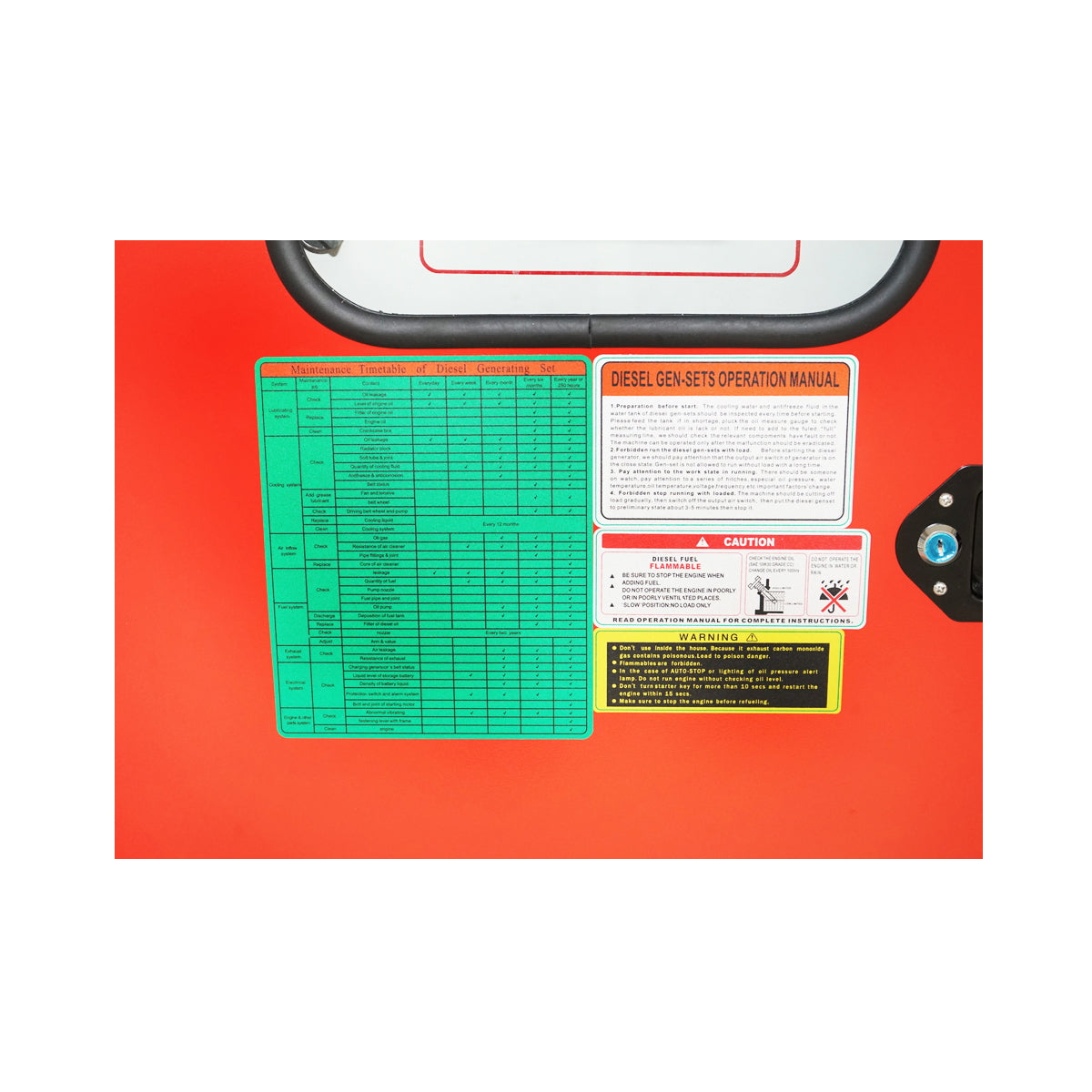 Three-phase electric generator 55KVA, 400V with Ricardo N4100DS-46/46KW diesel engine