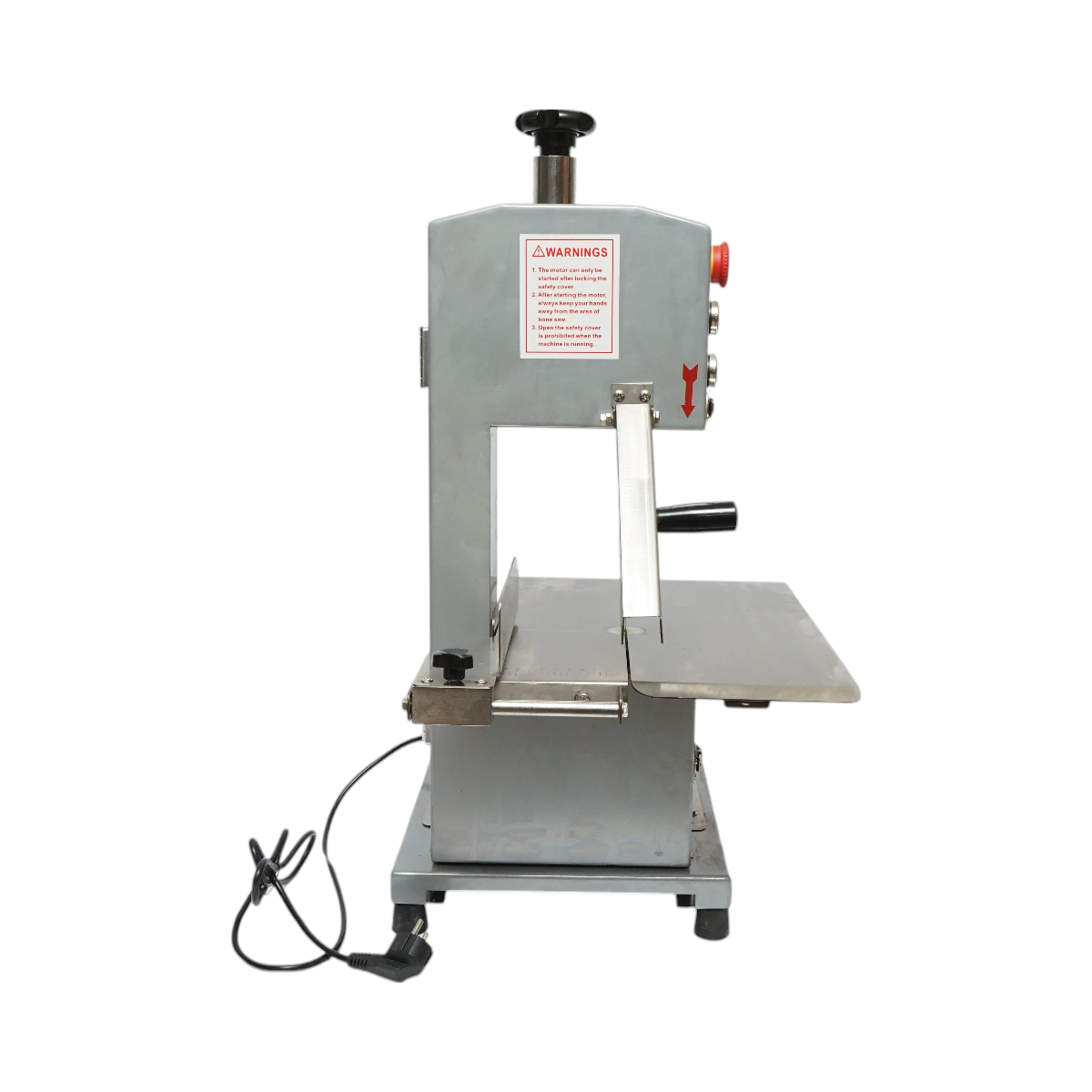 Electric meat and bone cutting machine 850W, 220V, cutting speed 9.5 m/s, saw blade 1200mm