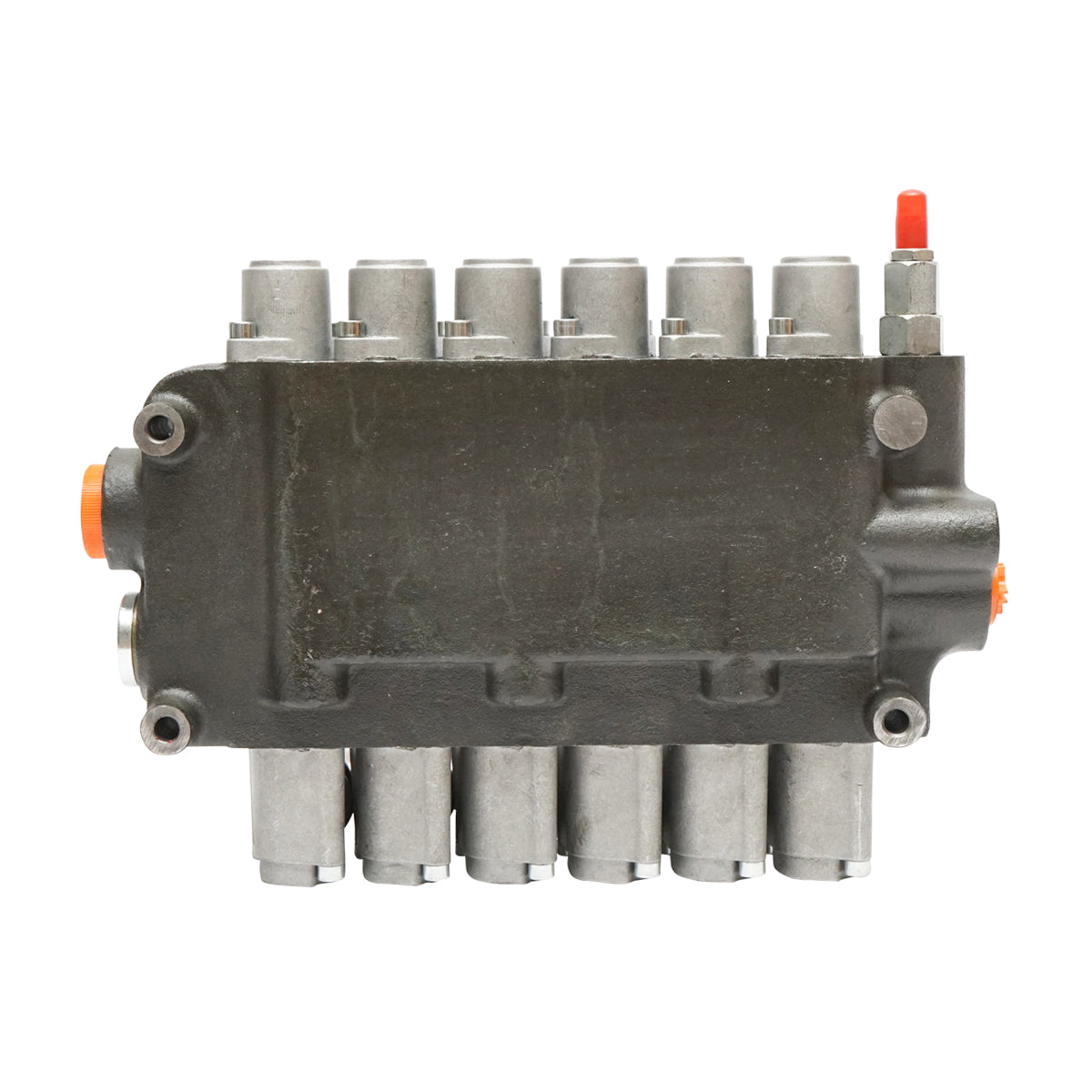 Hydraulic distributor with 6 included levers, flow rate 80L/min, 15 /+80 Breckner Germany