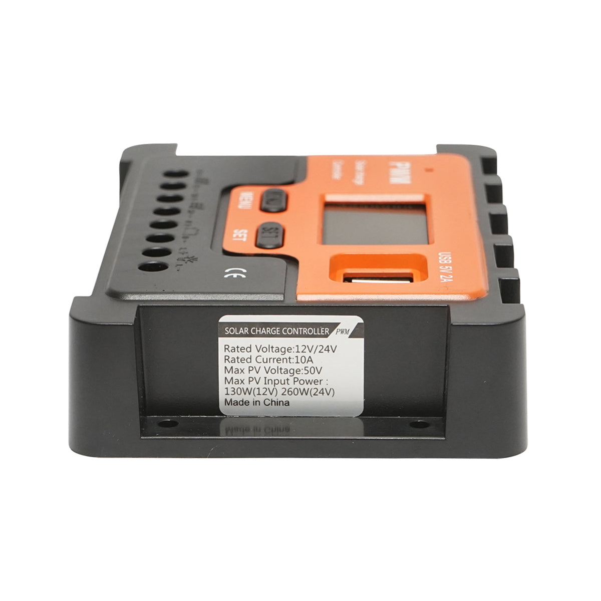 Voltage regulator for solar panel 10A 12V/24V 2X USB port 5V/2A Breckner Germany