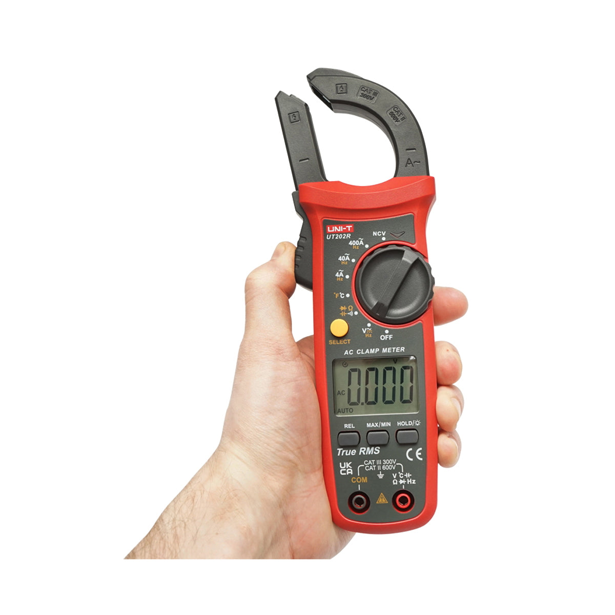 Digital clamp meter, ammeter clamp with 9 functions UT202R, 400A/600A, UNI-T