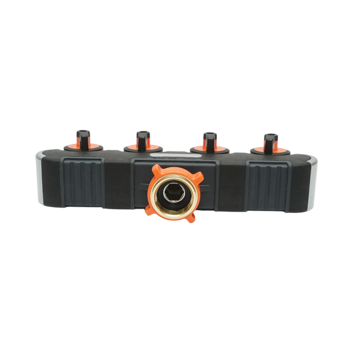 Distributor 4 way with taps, connectors 1/2 and tap adapter 1/2-3/4 garden hose