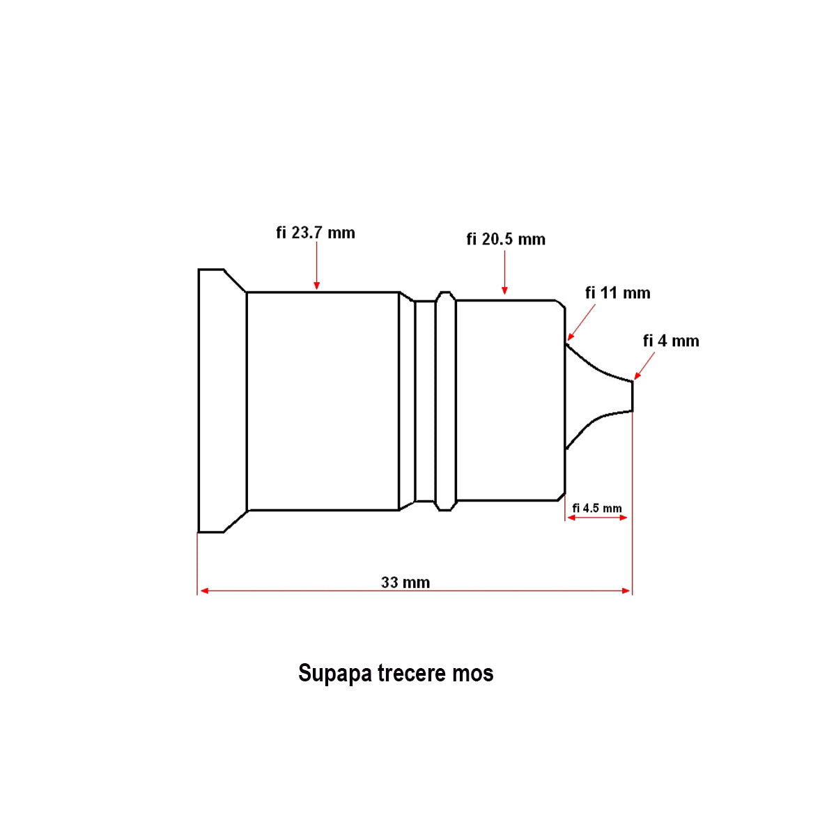 Adjustable hydraulic central tirant 50cm 50x60, quick coupling nut Cat.2-2