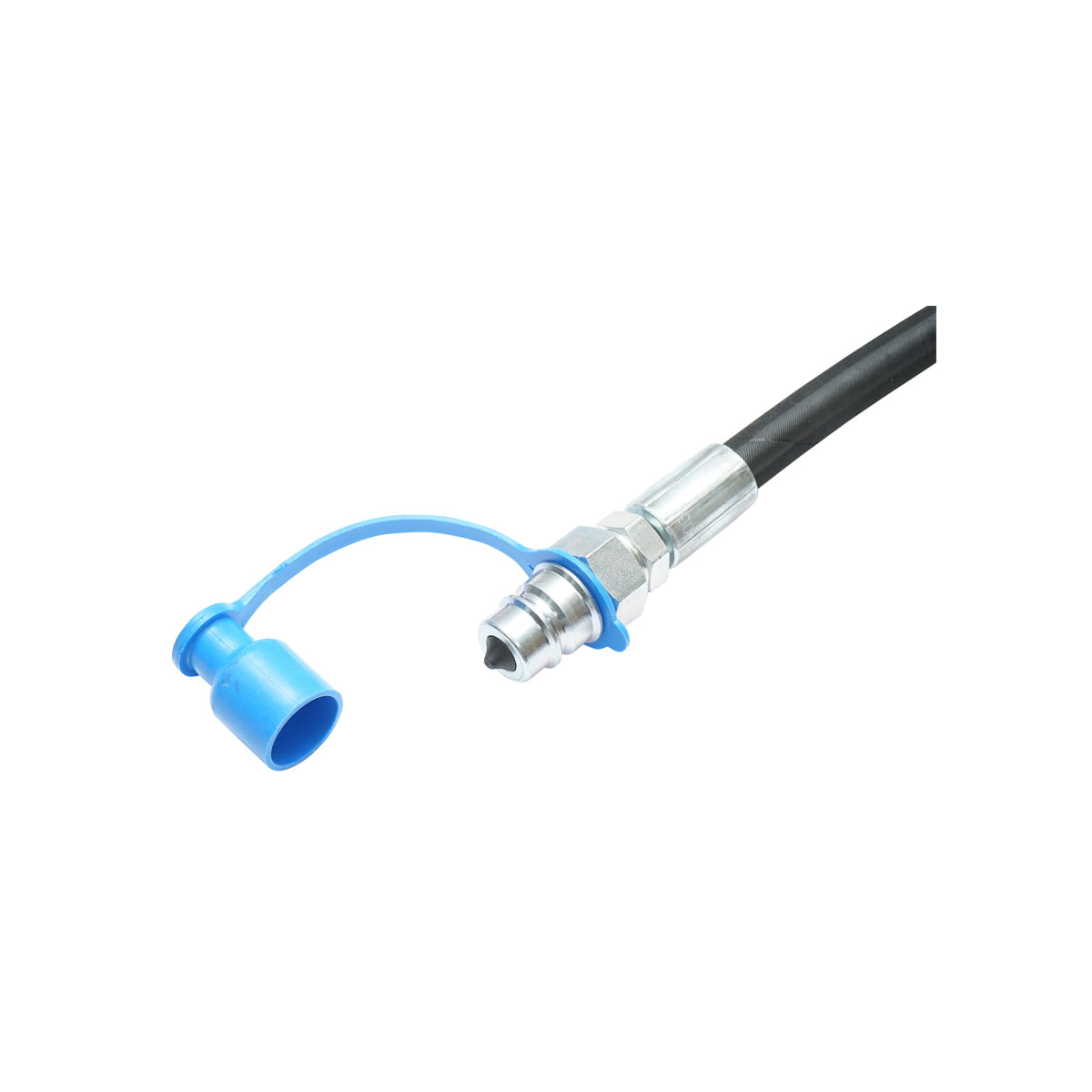 Hydraulic central drawbar with quick coupling, category 2-2, quick coupling, 585mm closed, stroke 245mm