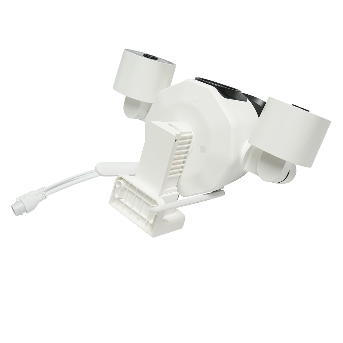 4-lens surveillance camera, 3 objectives 16 MP, WIFI 2.4GHz, 360-degree PTZ rotation with motion sensor, 10X zoom, alarm, IR night vision, human detection and IPC360 Home app.
