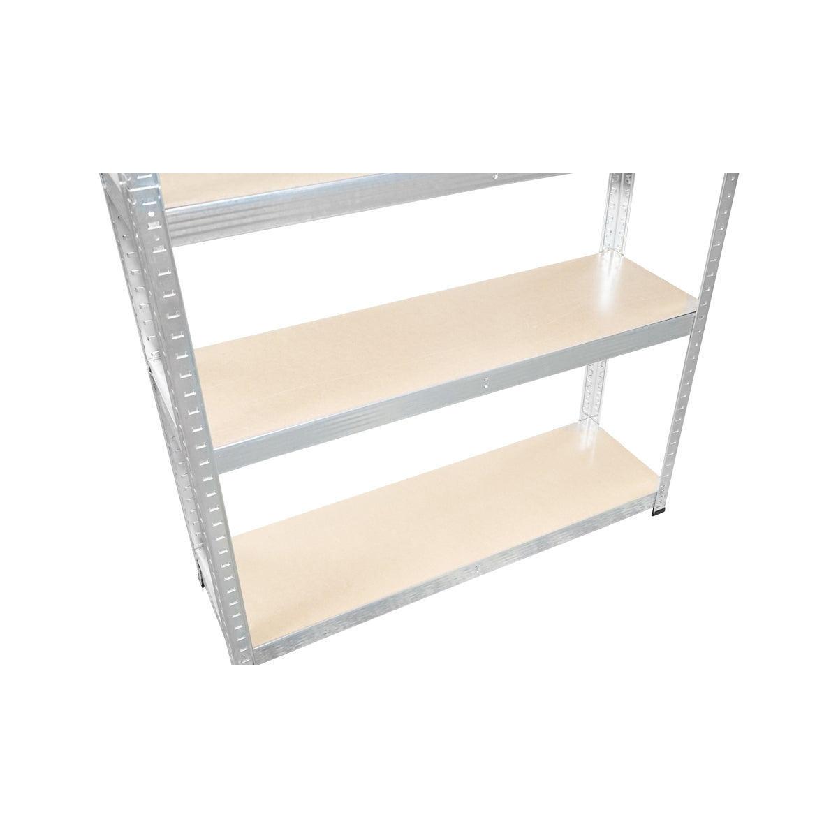 Metal shelf with 5 MDF shelves, 180x100x40cm, 175Kg/shelf, assembly without screws, galvanized