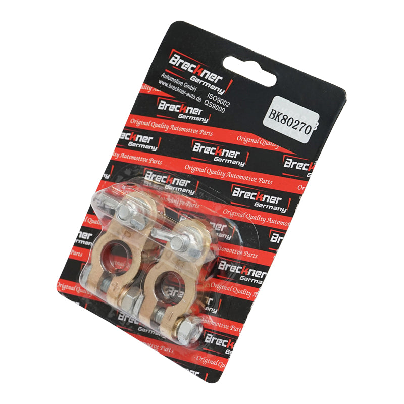 Set of copper battery terminals with HD Heavy Duty Breckner Germany