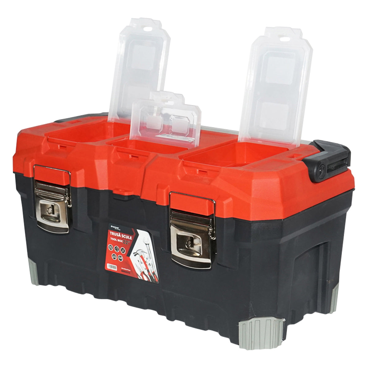 Professional tool box with aluminum handle 560x300x277mm Breckner Germany