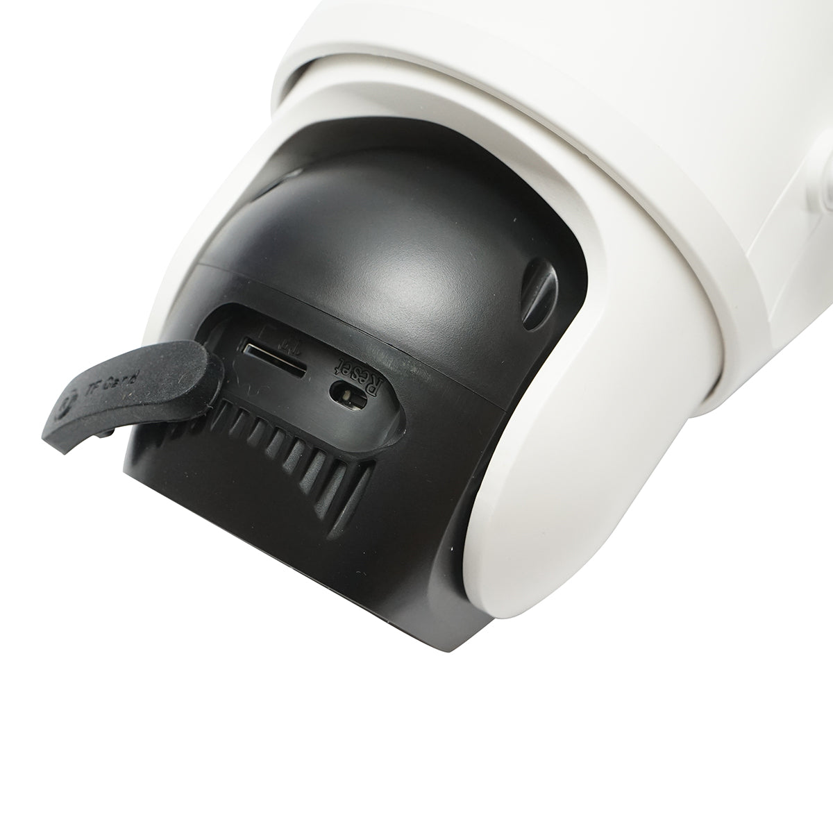 Surveillance camera with 4 lenses, 3 objectives 12 MP, dual control 2 CPU, P2P WIFI 2.4GHz, PTZ with motion sensor, color night vision, AI human detection and iCSee application.