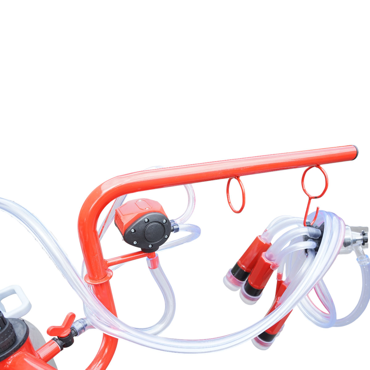 Milking machine for cows with 2 positions, 40L aluminum tank with vacuum frame (Breckner Germany)