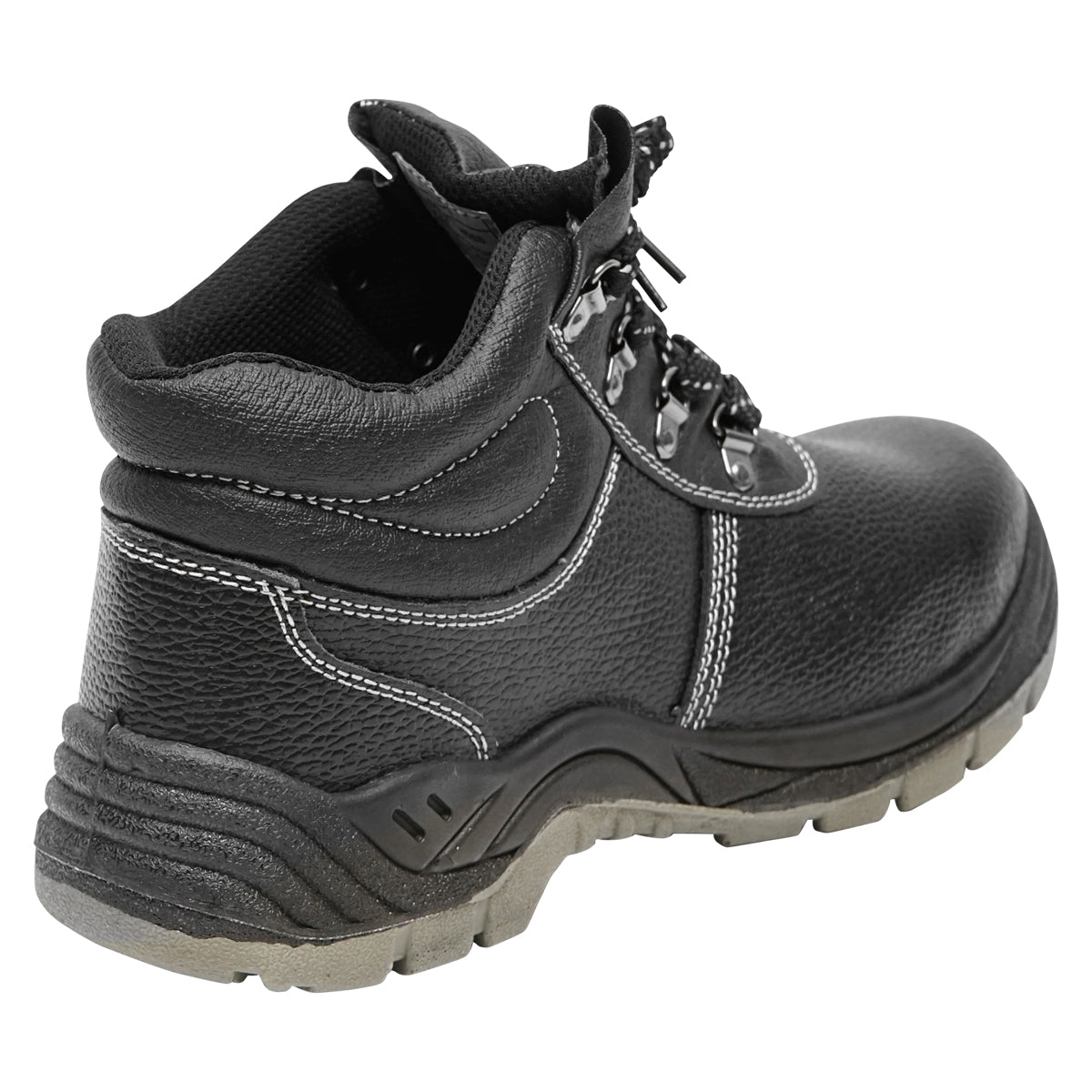 Size 40 safety boots with toe cap and steel sole insert 5003