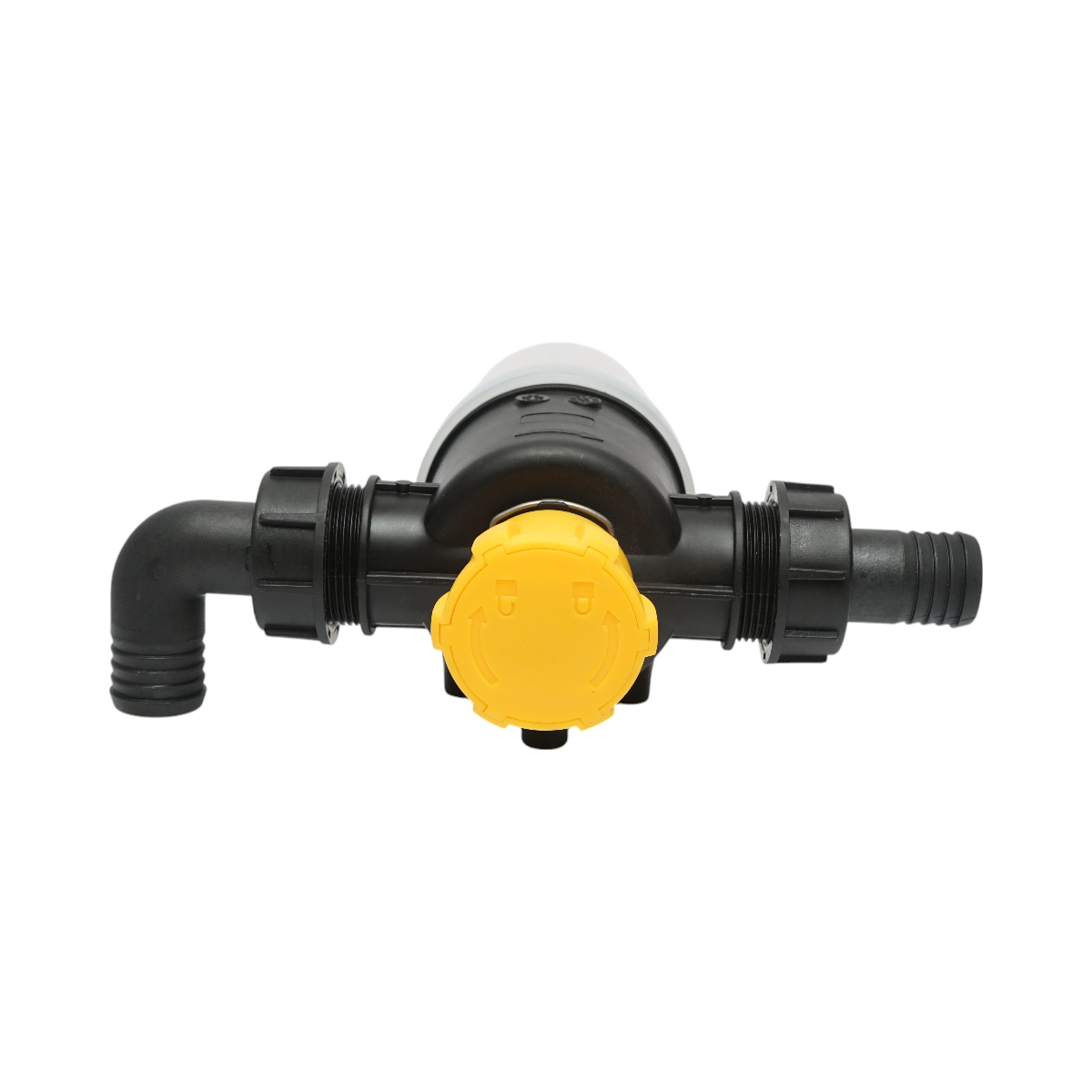 Transparent herbicide filter with 2 sieves and self-cleaning valve, 32mm connection