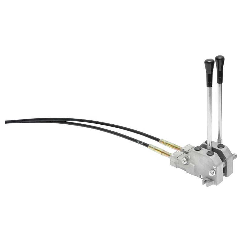 Hydraulic distributor with 2 levers, cable length 2.5m, pressure 250 bar, flow rate 40L/min Breckner Germany