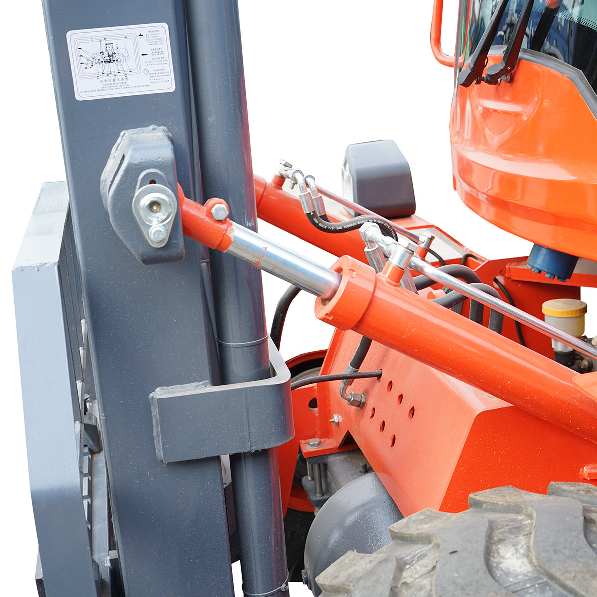3.5T diesel forklift for rough terrain, 3M, 40KW, off road with 20.5/70-16 wheels