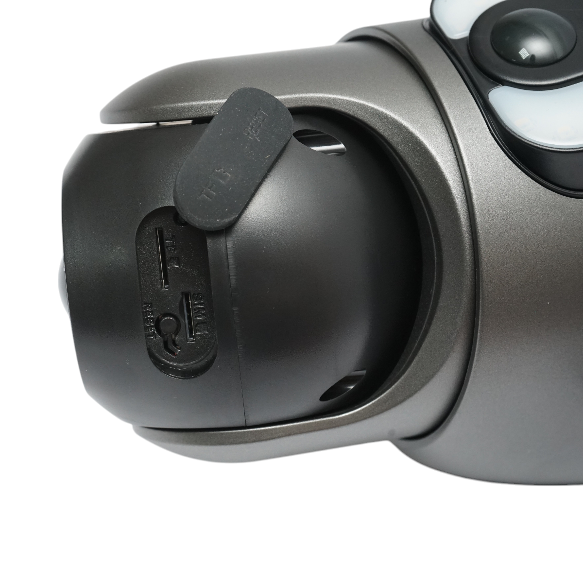 Surveillance camera with dual lens 6MP, 4G, WIFI 2.4 GHz with solar panel, 13500 mAh battery, PTZ control, motion sensor, human detection PIR, smart IR night vision, and Ubox application.