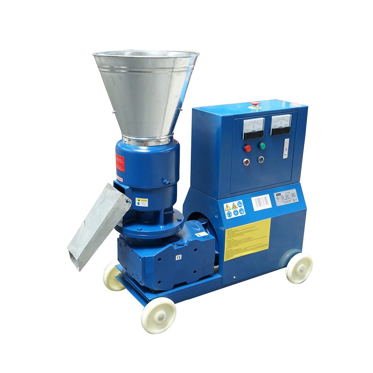 Feed granulator, grain press 7.5KW, 380V with a 6mm die and a maximum output of 150kg/H